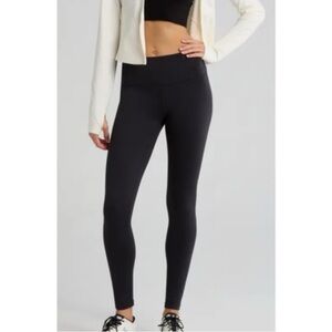 Zella Women's Classic Black Leggings fleece lined